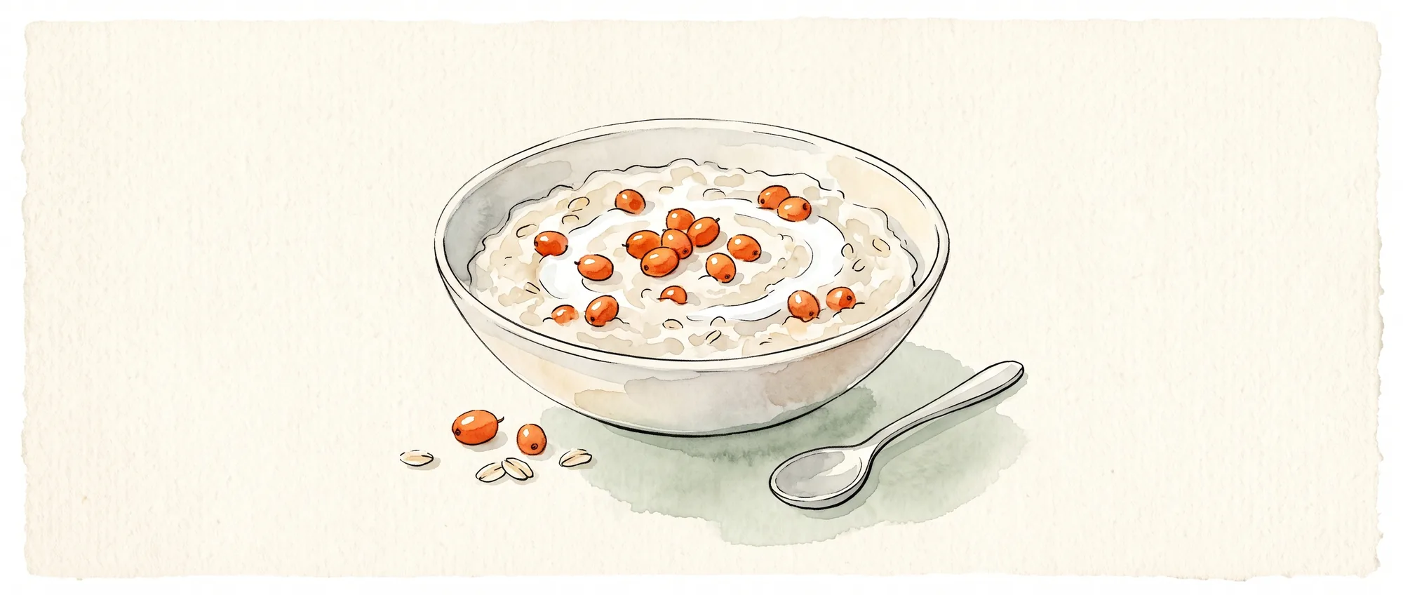 Præbiotisk Koldgrød med Havtorn & Kefir